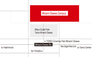 Minami-Osawa Campus map